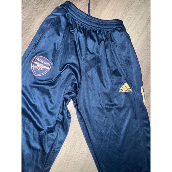 Adidas Arsenal Youth XL Track Shorts Navy Blue - Picture 3 of 6